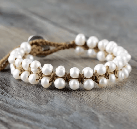 Bracelet Bohème en Perles d’Eau Douce – Fait Main