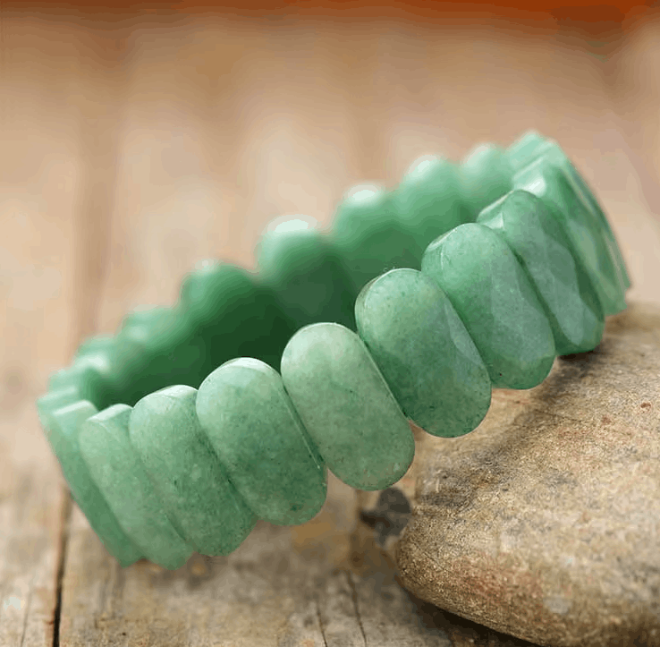Bracelet en Aventurine Naturelle – Perles Élastiques