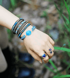Bague en Améthyste Naturelle – Double Pierre