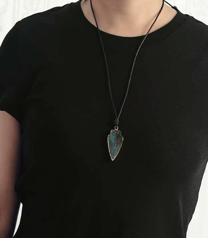 Collier Mala Unisexe en Labradorite et Cuir – Fait Main